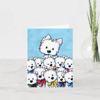 Convite Mãe Westie e Filhotes