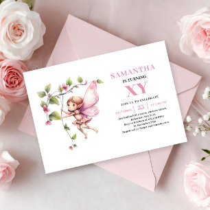 Convite Mágico Floral para 1º Aniversário da Menin