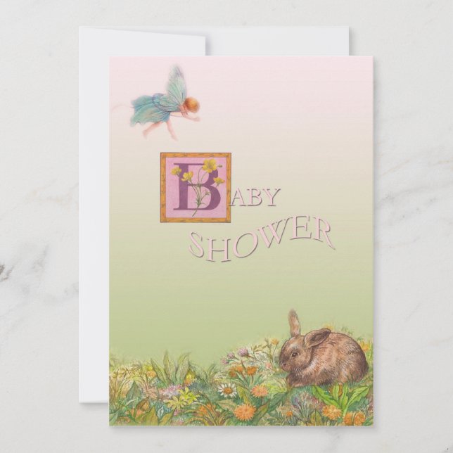 CONVITE MÁGICO ilustrado do CHÁ DE FRALDAS (Frente)