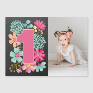 Convite [MAGNET] Baby Girls - primeiro aniversario Foto Ke