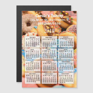 Convite Magnet do Mini Calendário do Rosquinha Comercial d