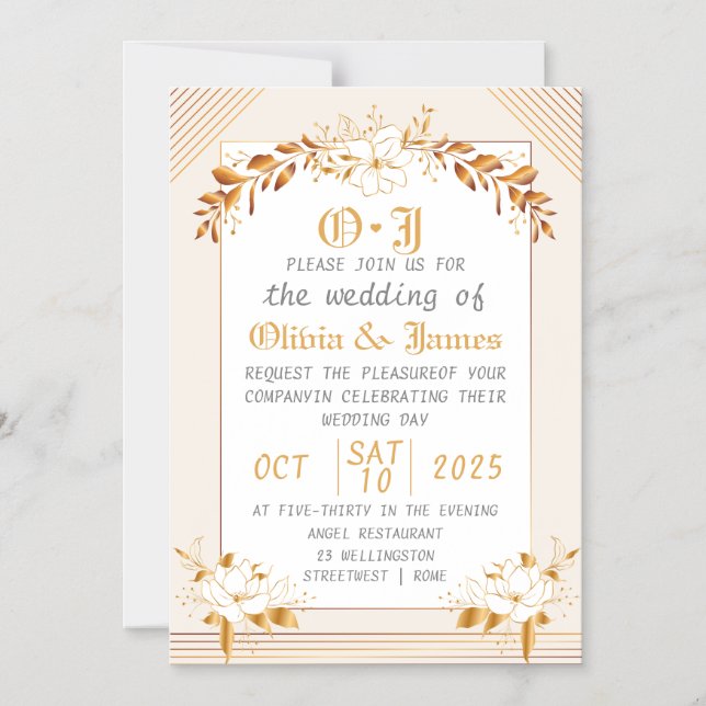 Convite Magnetic Save the Date Wedding Invitation (Frente)