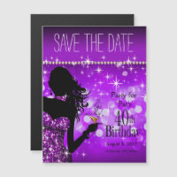 Bling Bombshell Sparkle Salve a Data| roxo