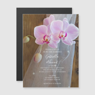 Convite Magnético Casamento da Ilha da Orquídea Russa