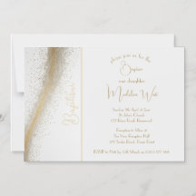 Convite magnético clássico à poeira Dourada