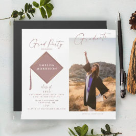 Convite Magnético de Graduação com Foto Moderno em