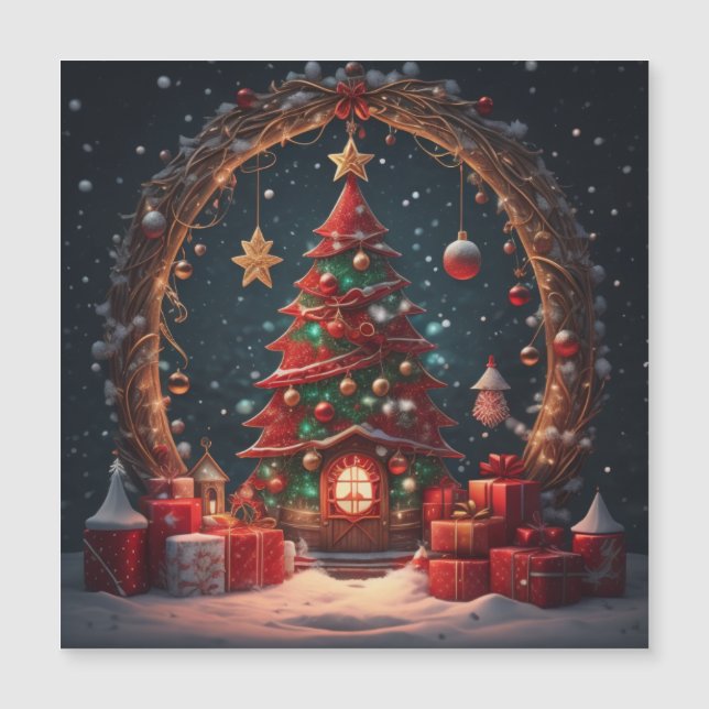 Convite Magnético de Natal (Frente)