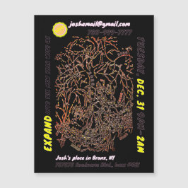 Convite magnético EVE PARTY DO NOVO ANO