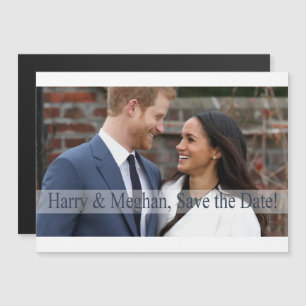 Convite Magnético Harry & Meghan, salve a data!