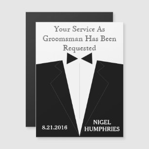 Convite Magnético Lembrete de Padrinho ou Madrinha do Noivo