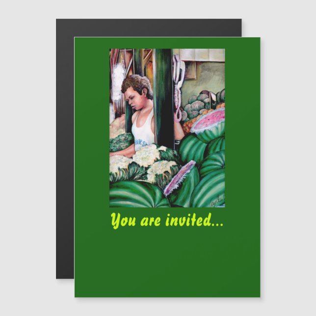 Convite Magnético O Que Você Gosta Desses Melões? (Frente/Verso)