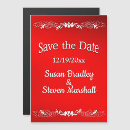 Convite Magnético Red Love Save the Date