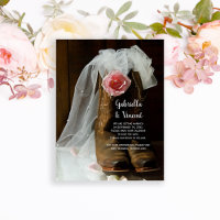 Rosa do País Boots Casamento Salve a Data