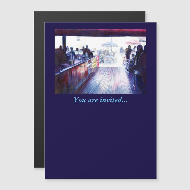 Convite Magnético Ruby's, Coney Island, Nova York (Frente/Verso)