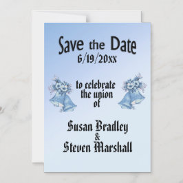 Convite Magnético Sinos de Casamento Salvem a Data