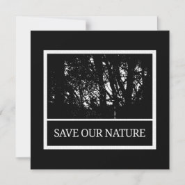 Convite Magnetkarte mit Umschlag - Save Our Nature