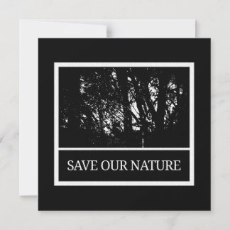 Convite Magnetkarte mit Umschlag - Save Our Nature