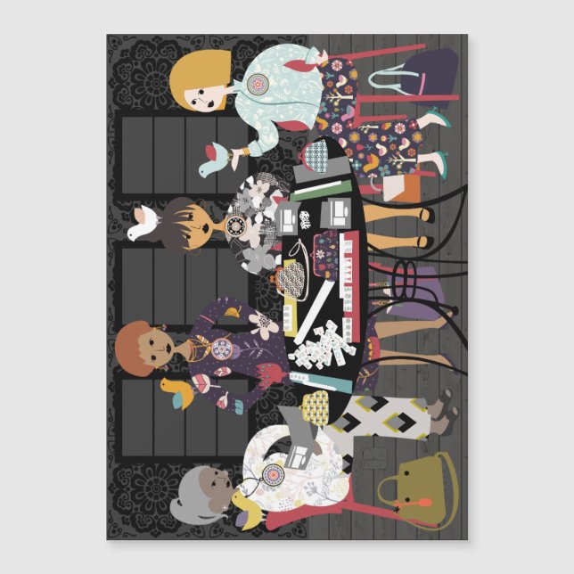 Convite Mah Jongg Birds (Frente)