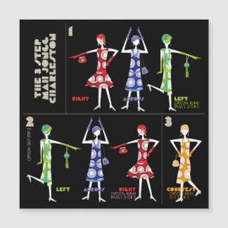 Convite Mah Jongg Charleston Flat Magnet