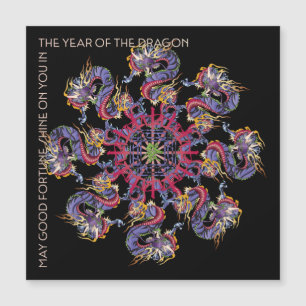 Convite Mah Jongg Dragon Year Magnet