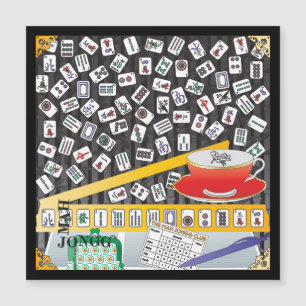 Convite Mah Jongg Limerick Mahj Flat Magnet