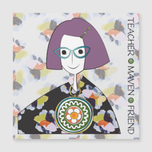 Convite Mah Jongg Maven Flat Magnet