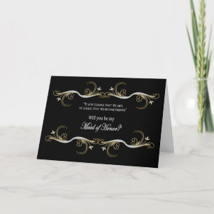Convite Maid of Honor Request - Best Friend