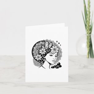 Convite Mandala Floral de Cristal da Invitação Feminina Di