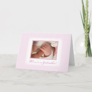 Convite Mão-de-Obra com Mãos de Bebê, Rosa