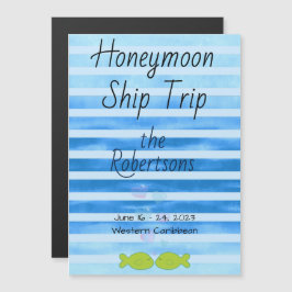 Convite Marcador de Portas do Cruise Honeymoon Stateroom