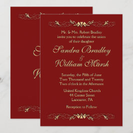 Convite Marcella Wedding