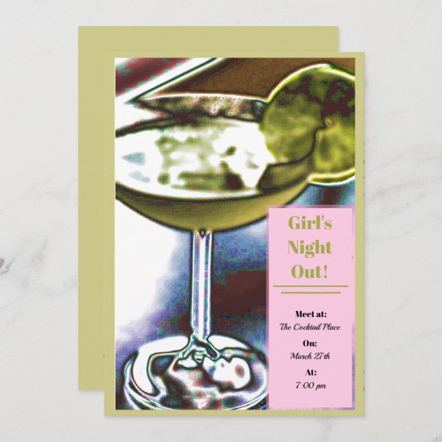 Convite Margarita (Frente/Verso)