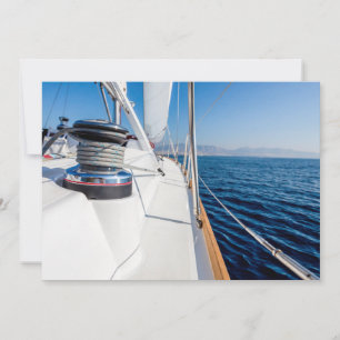 Convite Marítimo de Barco à Vela   Festa de Navega