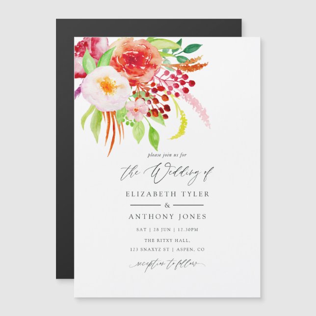 Convite Marsala Vintage Rustic Charm Wedding (Frente/Verso)