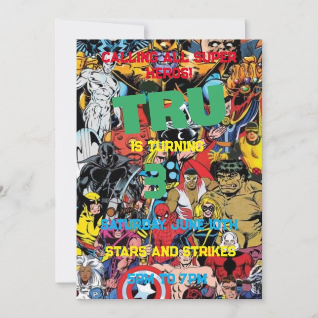 Convite Marvel (Frente)