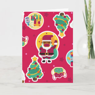 Convite máscara facial covid preto papai noel