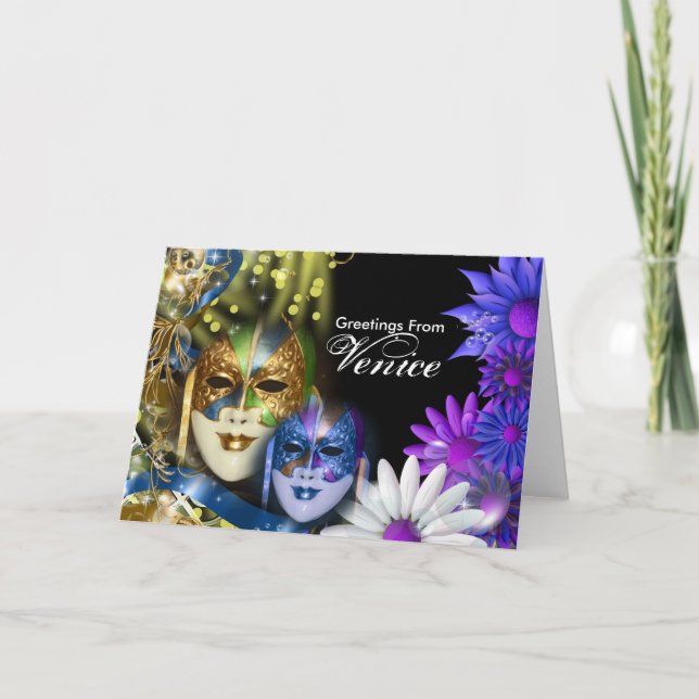 Convite Máscaras Venetian do quinceanera do mascarada (Frente)