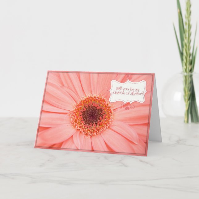 Convite Matron of Honor Request (Frente)