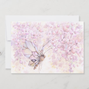 Convite Mauve Blossom e Borboleta