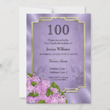 Mauve Tapeçaria 100º Aniversário do Dourado da na 