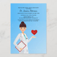 Convite Médico bonito para Mulheres