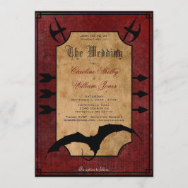 Convite medieval do casamento do dragão da