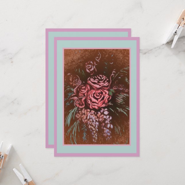 Convite Memorable Roses (Frente/Verso In Situ)