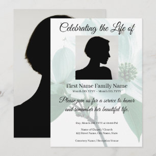 Convite memorial de dogwood