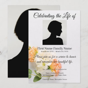 Convite memorial de flor