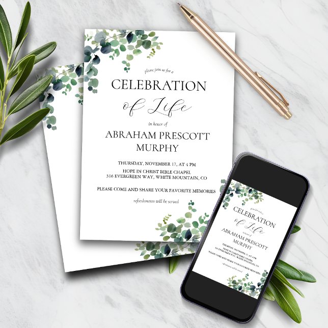 Convite Memorial Eucalyptus (Criador carregado)