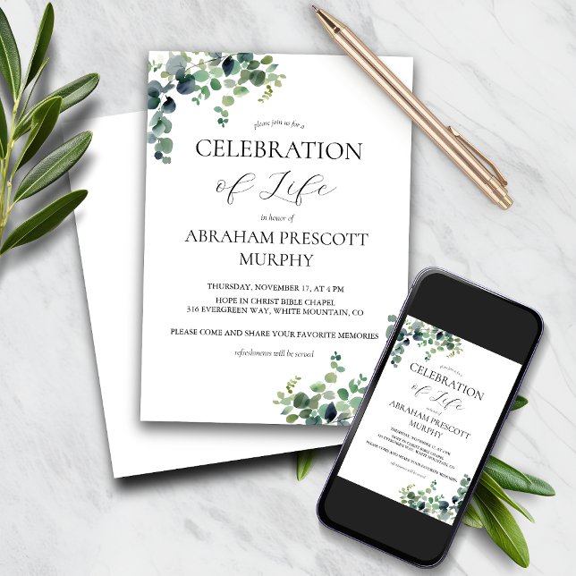 Convite Memorial Eucalyptus (Criador carregado)