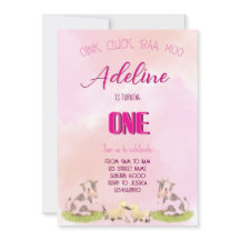 Convite menina da fazenda UM