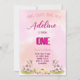 Convite menina da fazenda UM