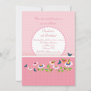 Convite Meninas Amam Rosa